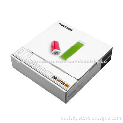 2000mAh Lipstick Power Bank Charger with Intelligent MCU Controller, Stylish and Portable